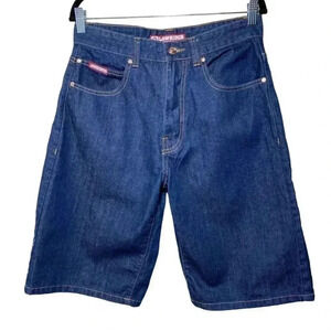 VTG Lowrider Jean Shorts Mens 32 100% cotton Baggy Y2K Denim